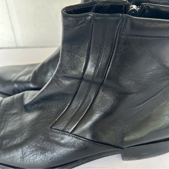 BRUNO MAGLI RASPINO BLACK LEATHER BOOTS MEN SIZE 10.5 - Picture 11 of 16